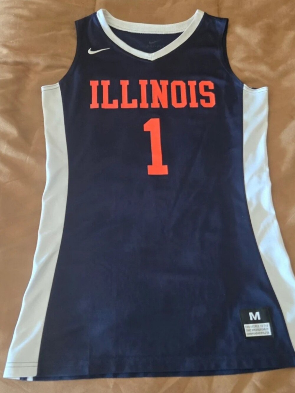 Nike Dri-Fit University of Illinois Womens Sleeveless Jersey Tank Top. Med. EUC!